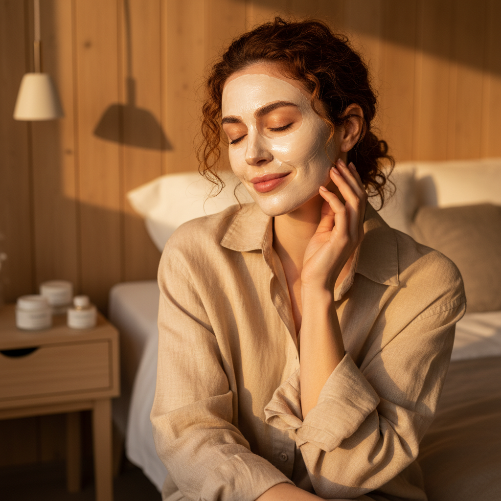 Gravity Defier Lifting Mask – White Petal Flat
