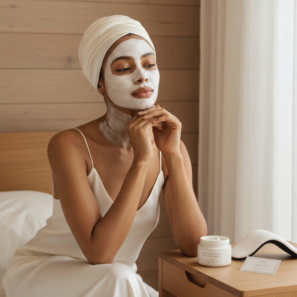 Neck & Décolleté Restore Mask – Lavender Silhouette