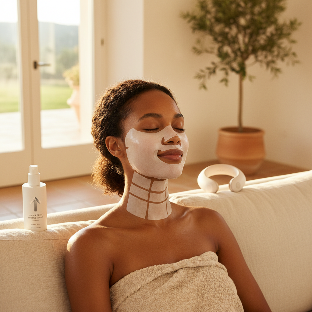 Neck & Décolleté Restore Mask – Mint Pebble